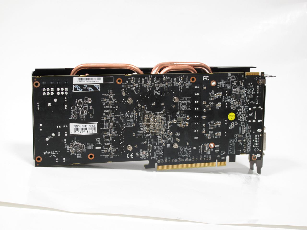[10/12/2012] VTX3D Radeon HD 7870 Black Boost Edition: Rückseite